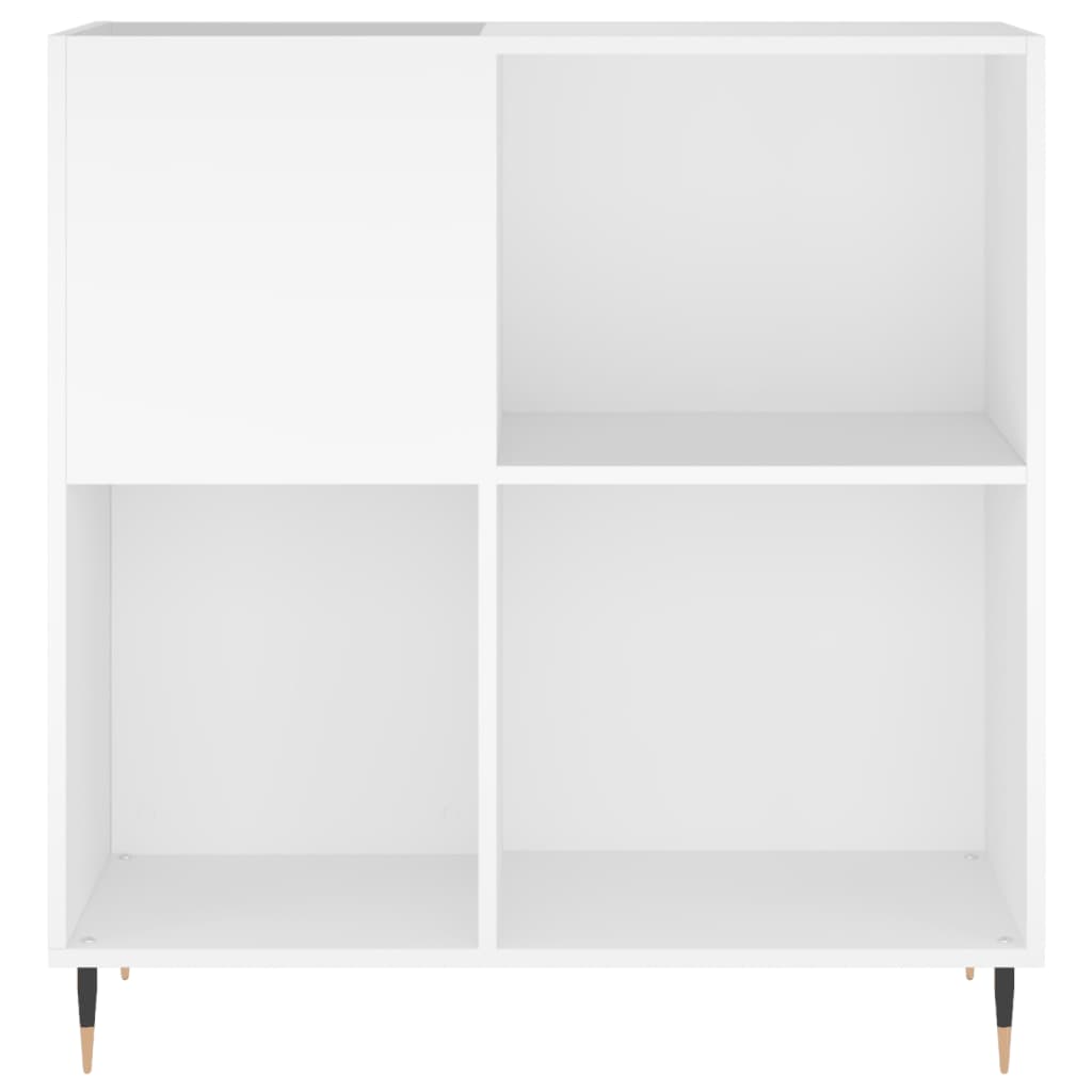 vinylskab 84,5x38x89 cm konstrueret træ hvid