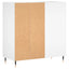 vinylskab 84,5x38x89 cm konstrueret træ hvid