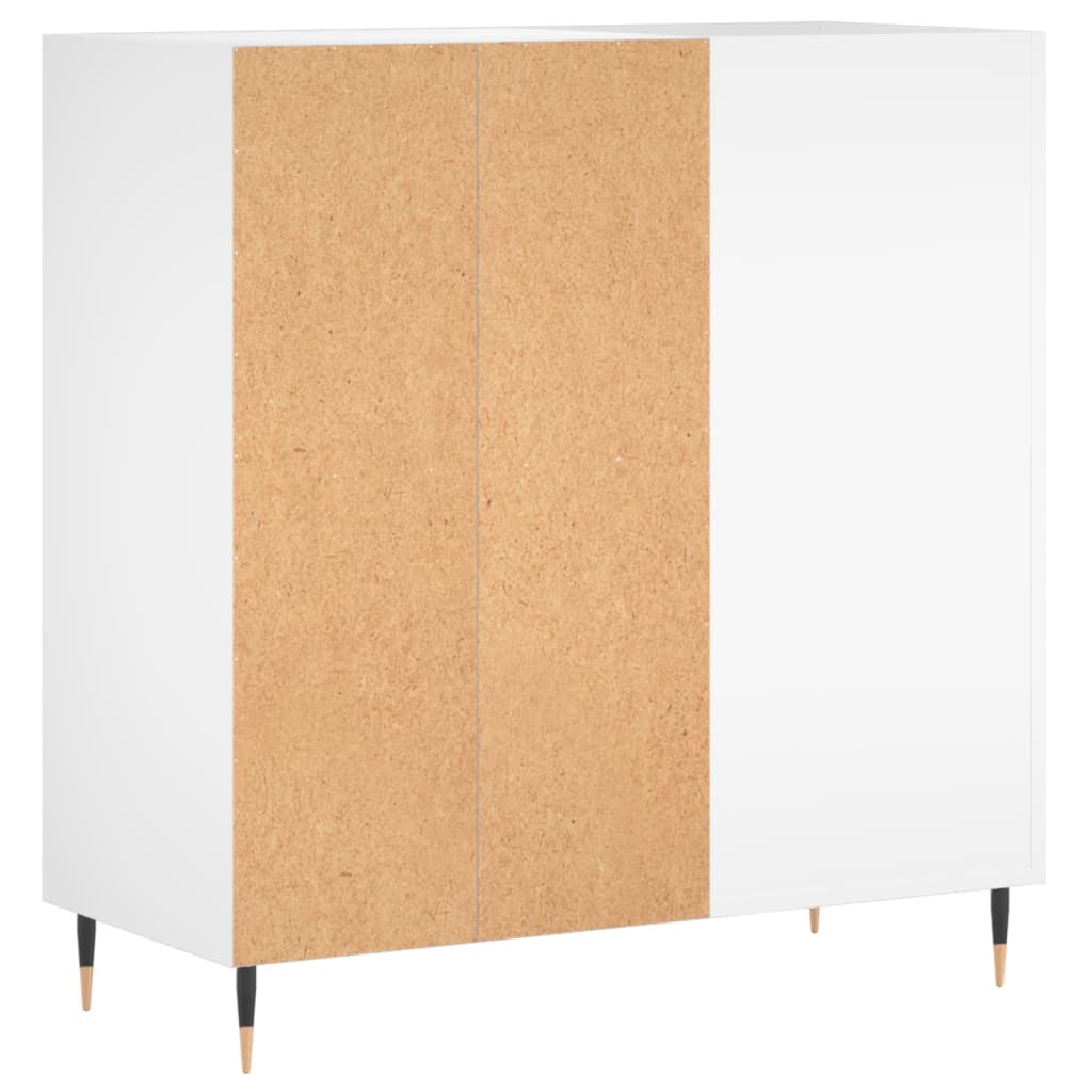 vinylskab 84,5x38x89 cm konstrueret træ hvid