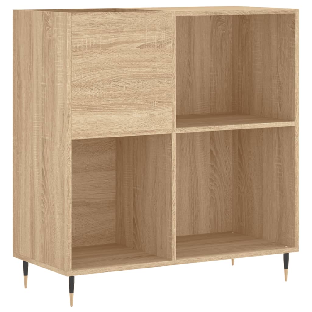 vinylskab 84,5x38x39 cm konstrueret træ sonoma-eg