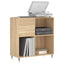 vinylskab 84,5x38x39 cm konstrueret træ sonoma-eg
