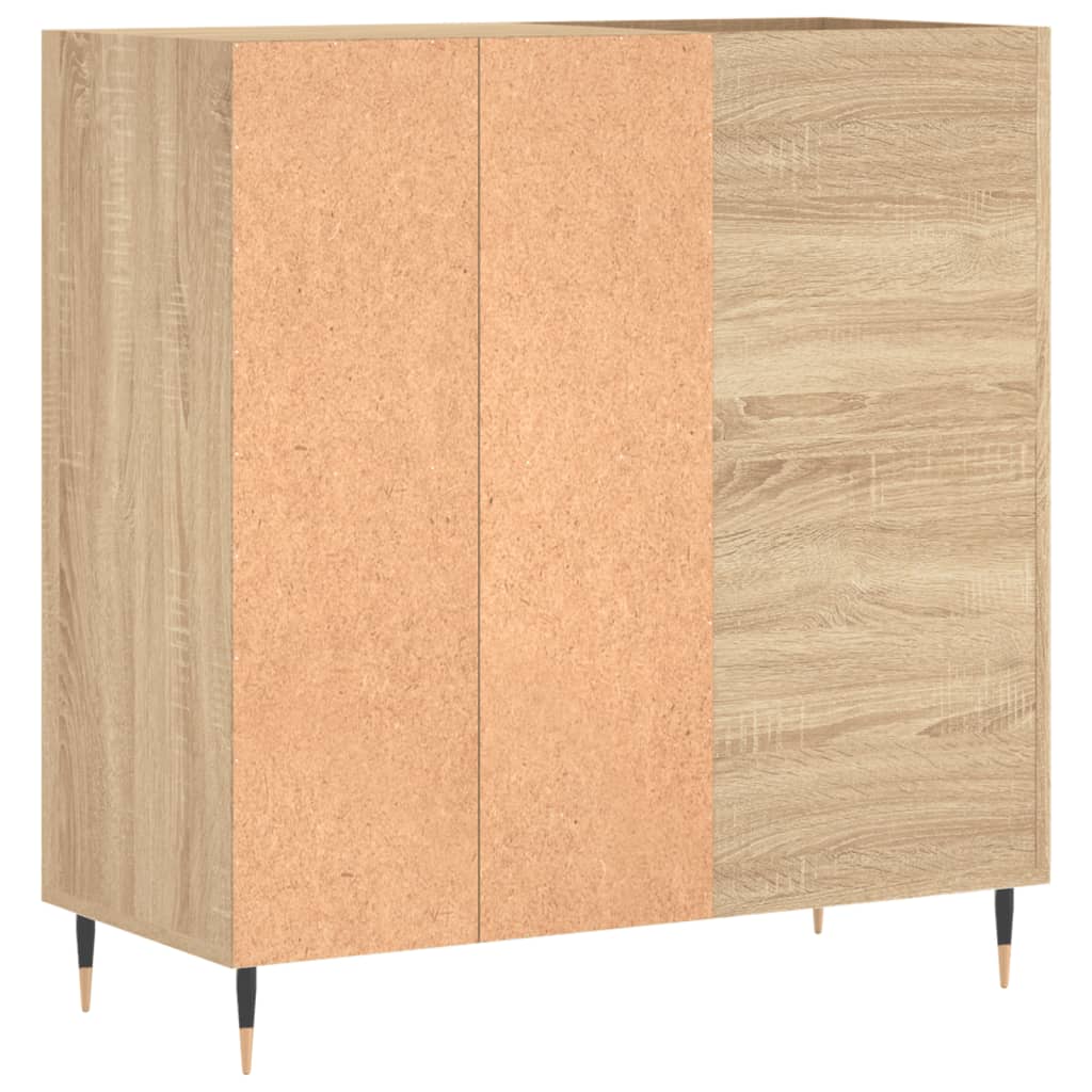 vinylskab 84,5x38x39 cm konstrueret træ sonoma-eg