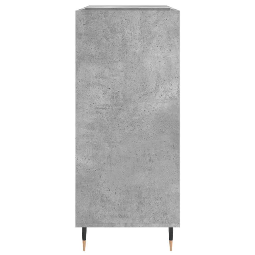 vinylskab 84,5x38x89 cm konstrueret træ betongrå