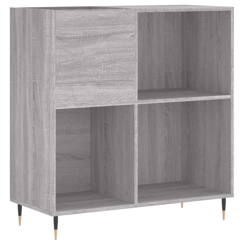 vinylskab 84,5x38x39 cm konstrueret træ grå sonoma-eg