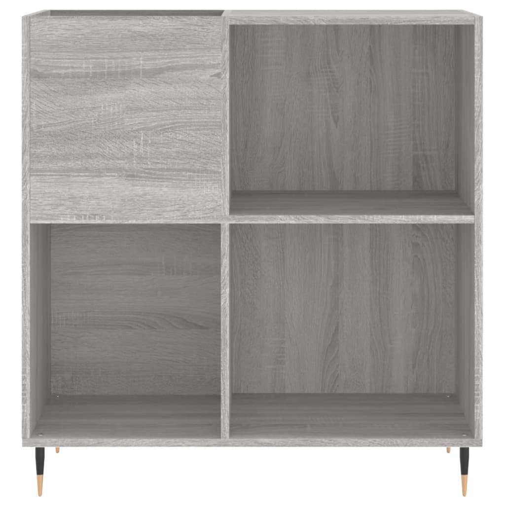 vinylskab 84,5x38x39 cm konstrueret træ grå sonoma-eg