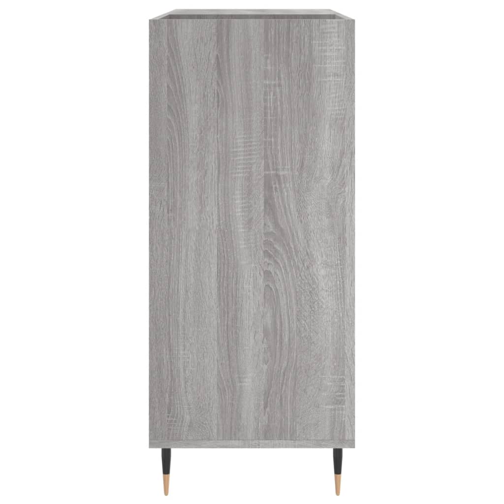 vinylskab 84,5x38x39 cm konstrueret træ grå sonoma-eg