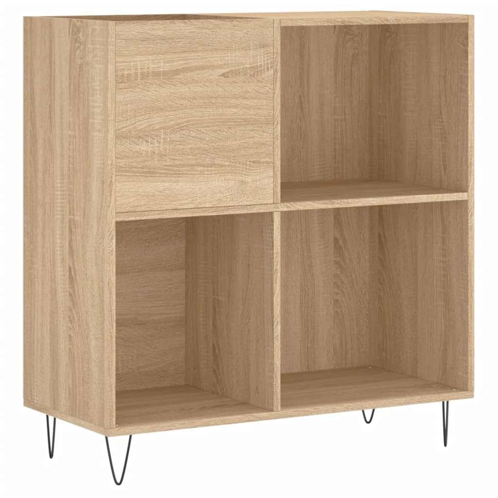 vinylskab 84,5x38x39 cm konstrueret træ sonoma-eg