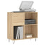 vinylskab 84,5x38x39 cm konstrueret træ sonoma-eg