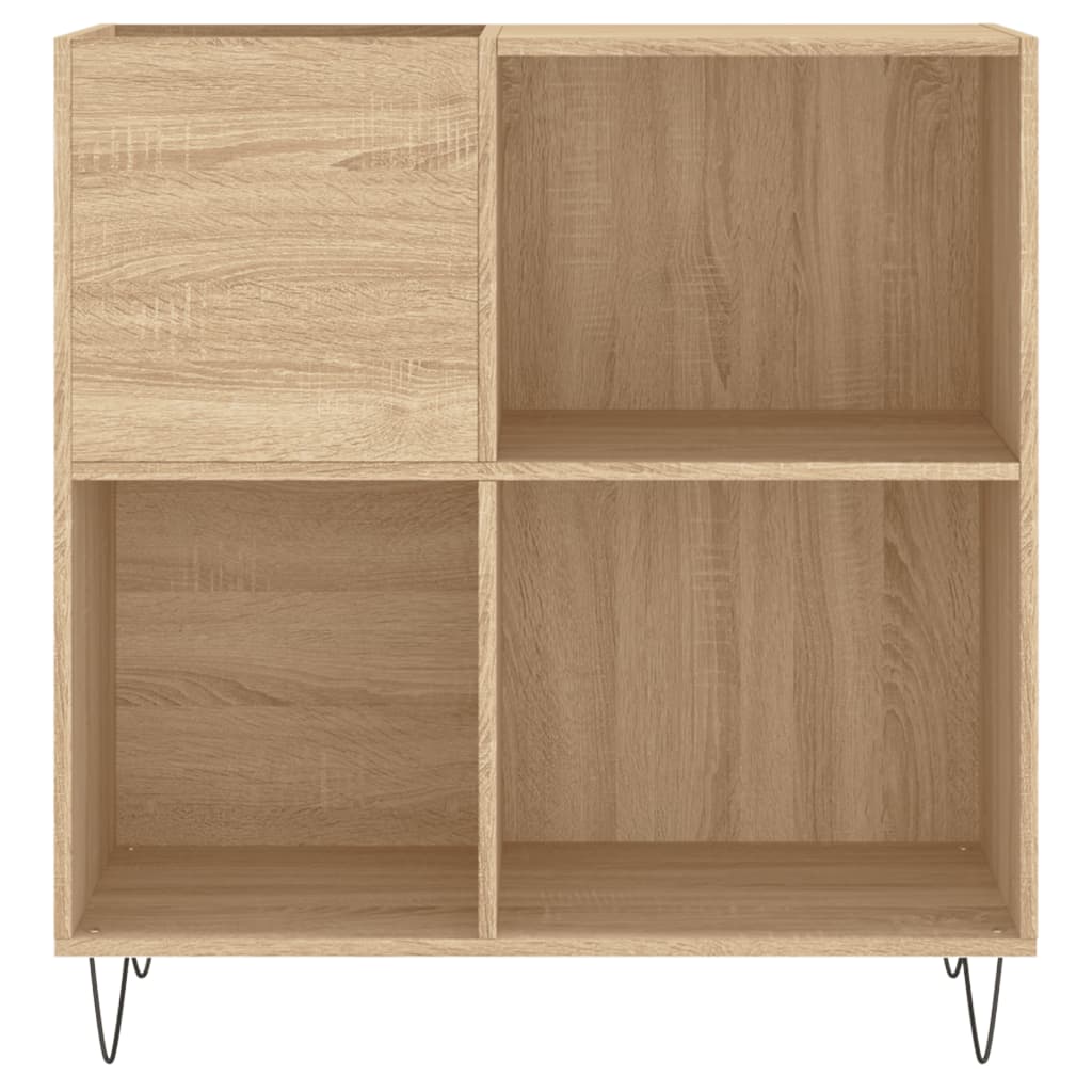vinylskab 84,5x38x39 cm konstrueret træ sonoma-eg