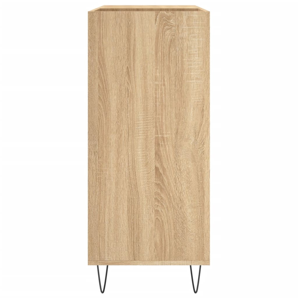 vinylskab 84,5x38x39 cm konstrueret træ sonoma-eg