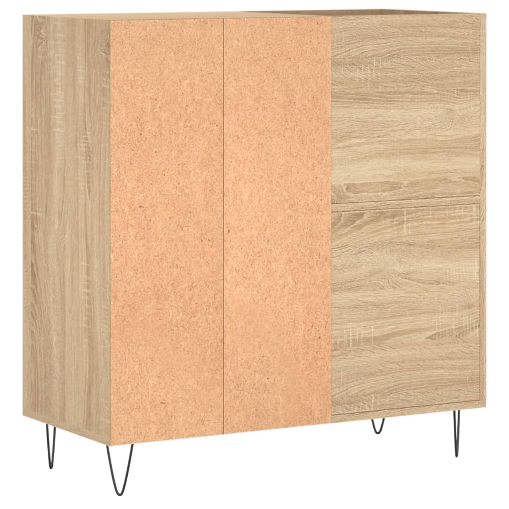 vinylskab 84,5x38x39 cm konstrueret træ sonoma-eg