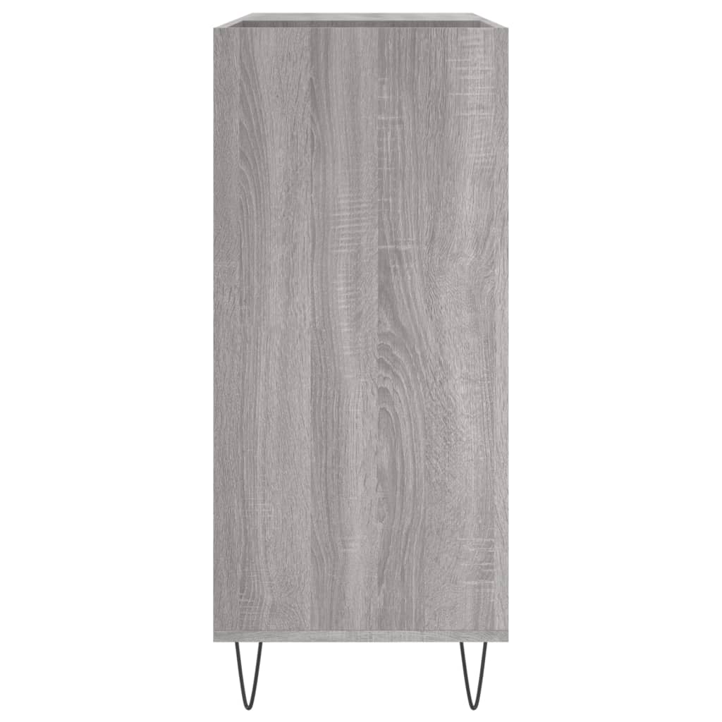 vinylskab 84,5x38x39 cm konstrueret træ grå sonoma-eg