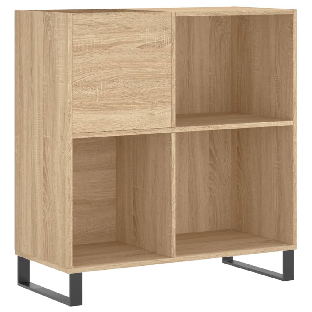 vinylskab 84,5x38x39 cm konstrueret træ sonoma-eg