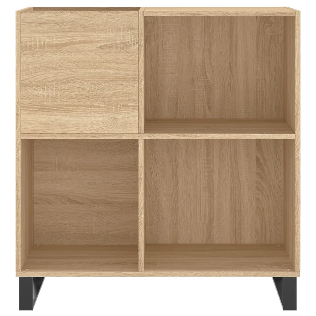 vinylskab 84,5x38x39 cm konstrueret træ sonoma-eg