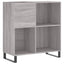 vinylskab 84,5x38x39 cm konstrueret træ grå sonoma-eg