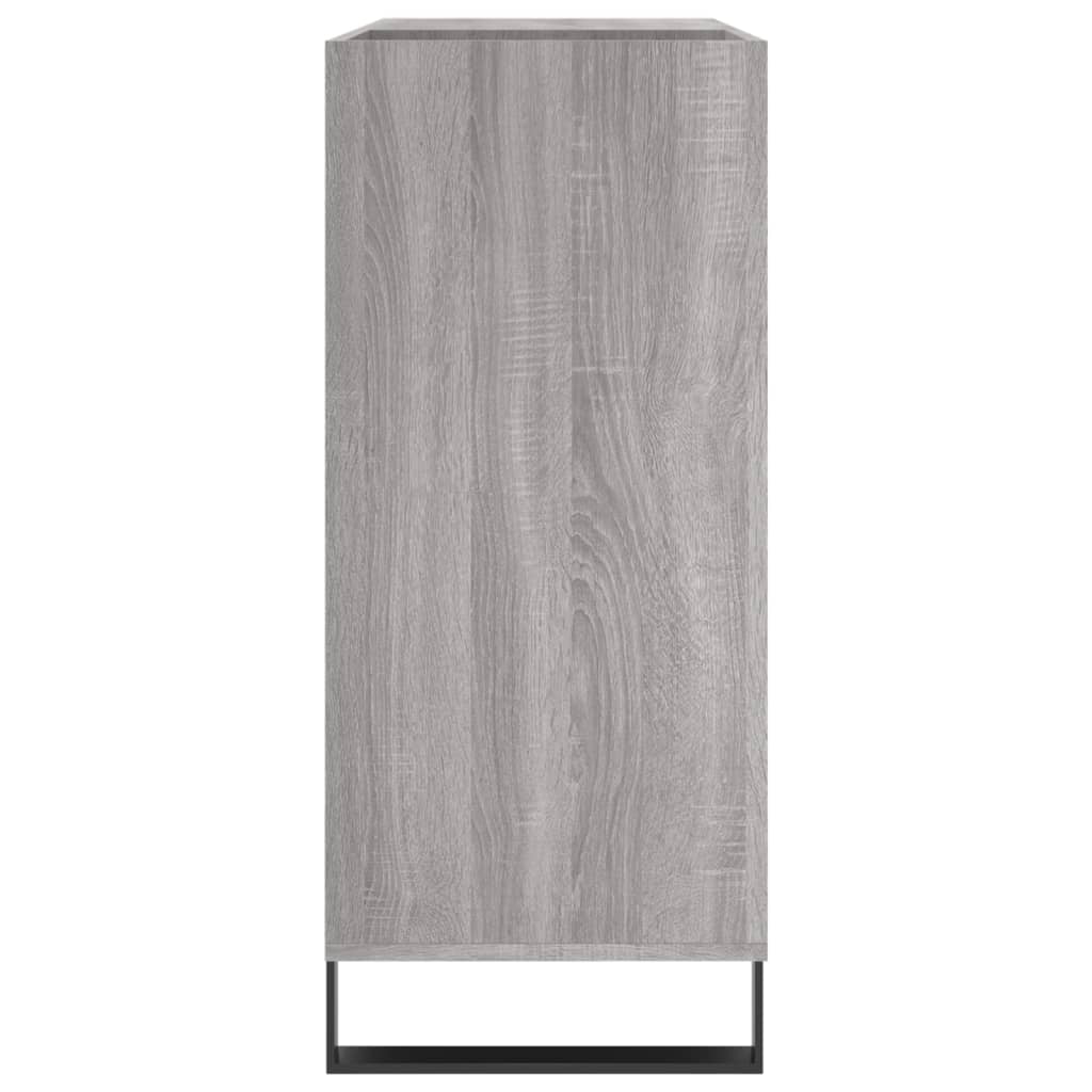 vinylskab 84,5x38x39 cm konstrueret træ grå sonoma-eg