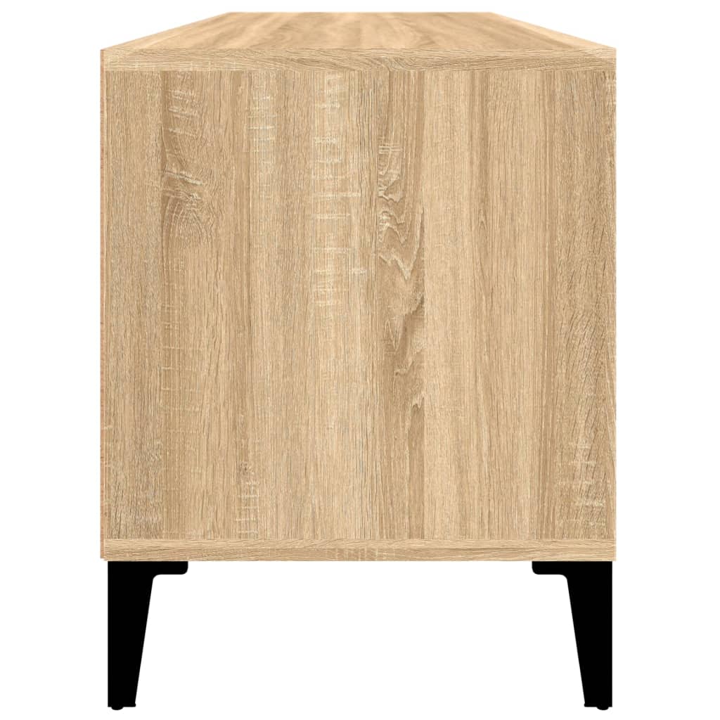 tv-bord 100x34,5x44,5 cm konstrueret træ sonoma-eg