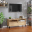 tv-bord 100x34,5x44,5 cm konstrueret træ sonoma-eg
