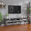 tv-bord 150x30x44,5 cm konstrueret træ grå sonoma-eg