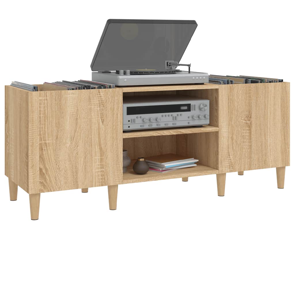 pladeskab Sonoma eg 121x38x48 cm konstrueret træ