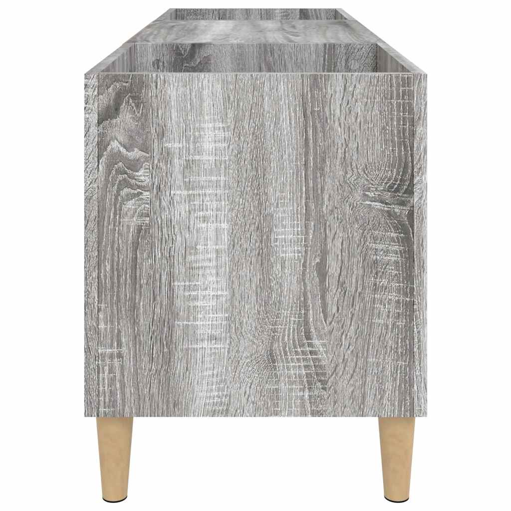 vinylskab 121x38x48 cm konstrueret træ grå sonoma-eg