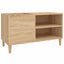 vinylskab 84,5x38x48 cm konstrueret træ sonoma-eg