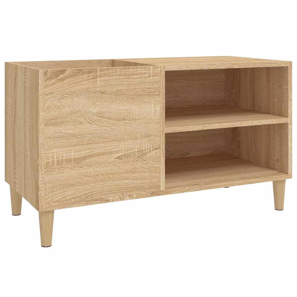 vinylskab 84,5x38x48 cm konstrueret træ sonoma-eg
