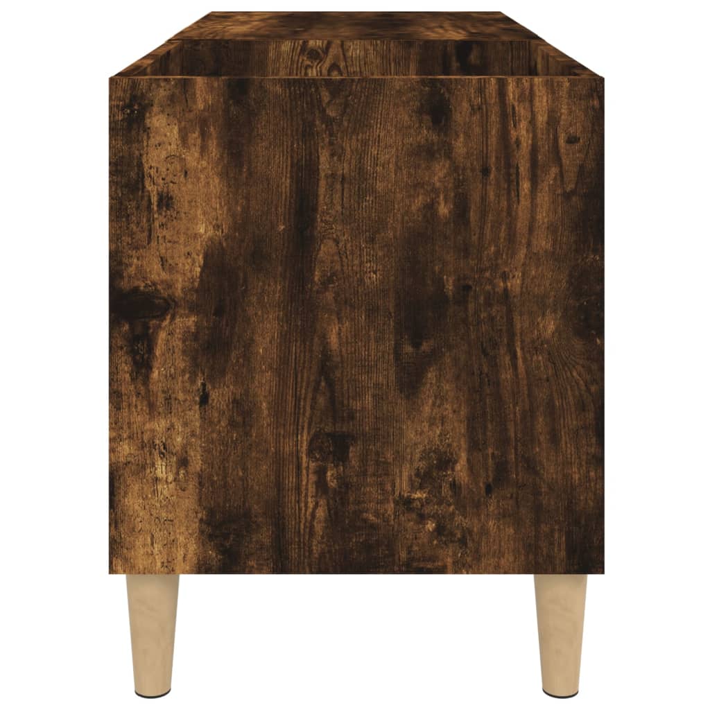 vinylskab 84,5x38x48 cm konstrueret træ røget egetræsfarve