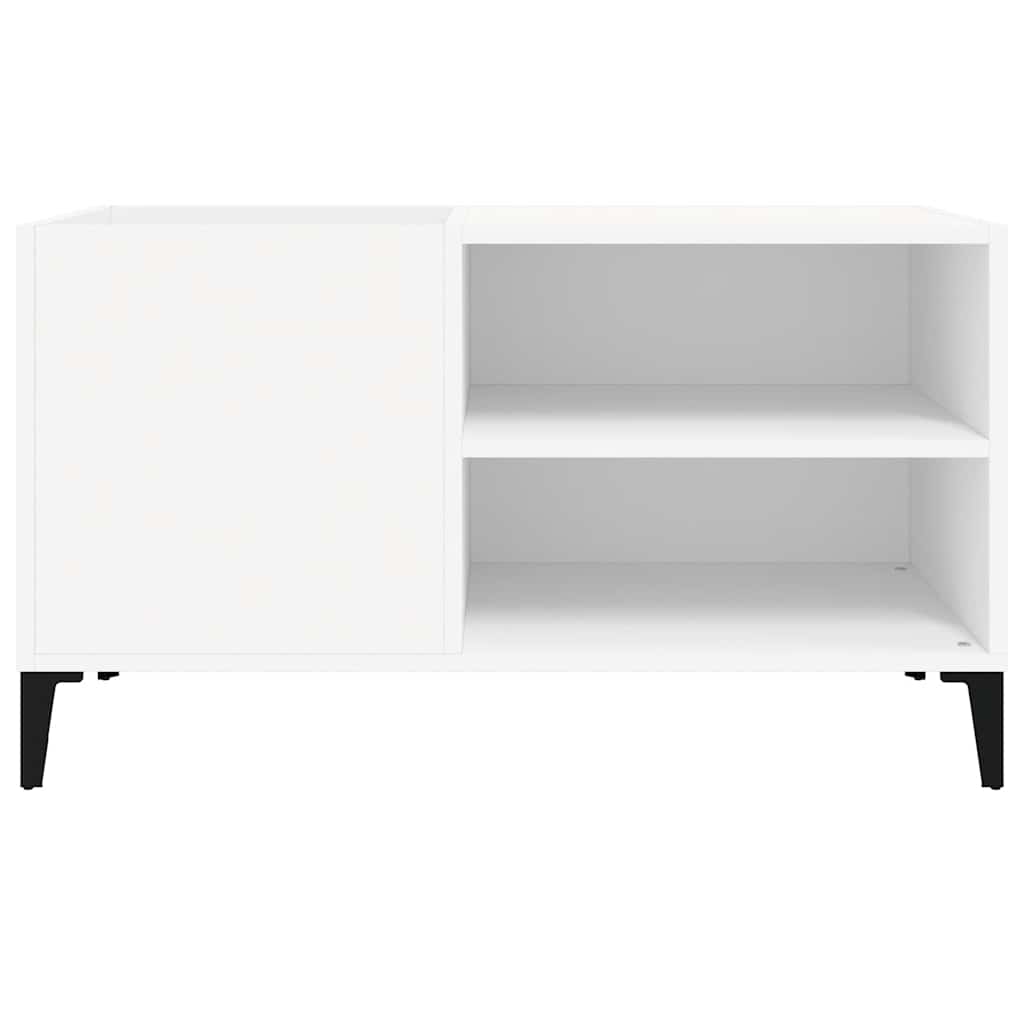 vinylskab 84,5x38x48 cm konstrueret træ hvid