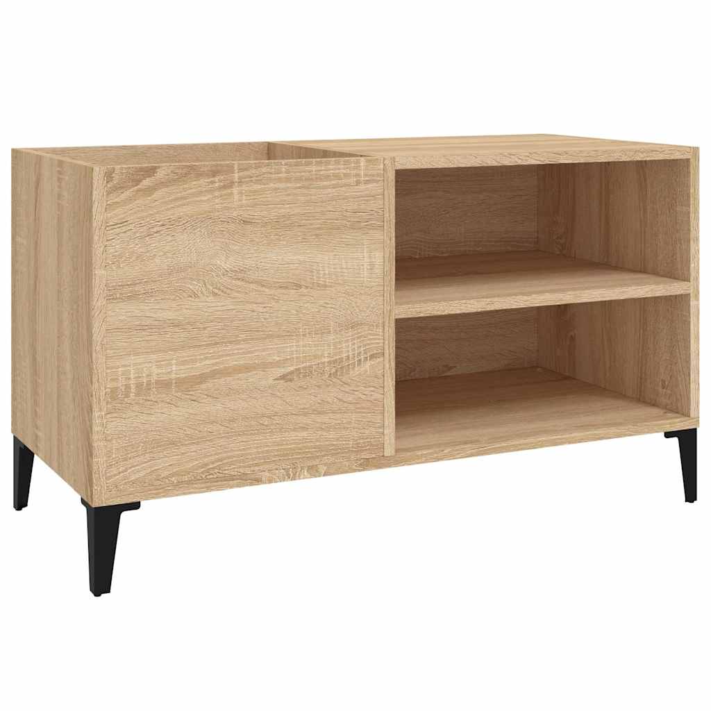vinylskab 84,5x38x48 cm konstrueret træ sonoma-eg