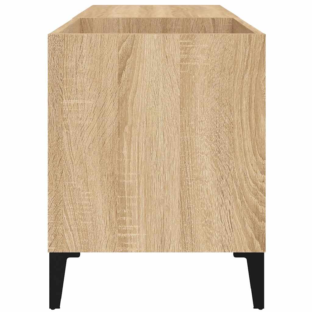 vinylskab 84,5x38x48 cm konstrueret træ sonoma-eg