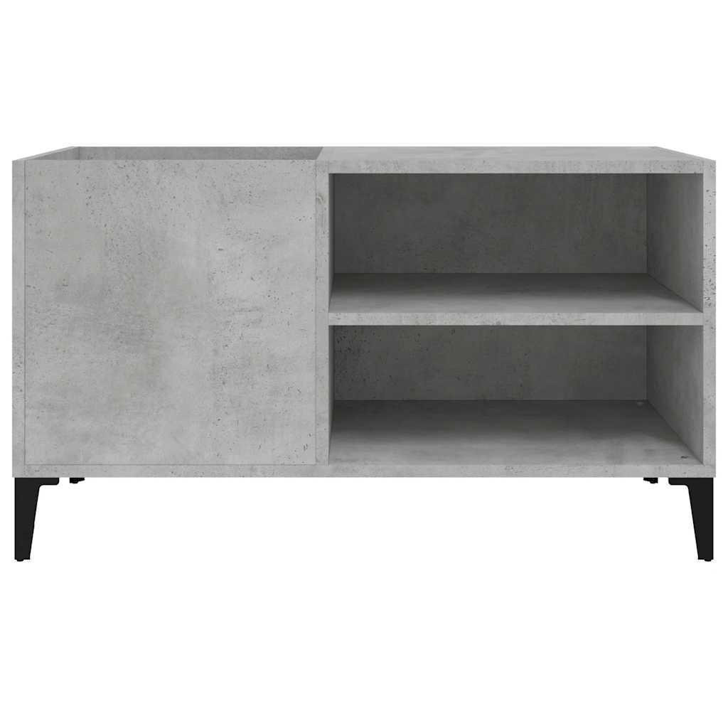 vinylskab 84,5x38x48 cm konstrueret træ betongrå