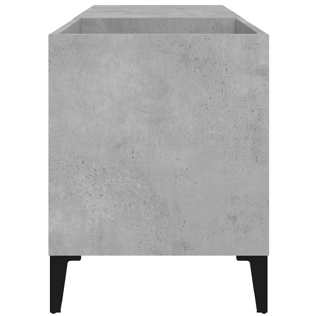 vinylskab 84,5x38x48 cm konstrueret træ betongrå