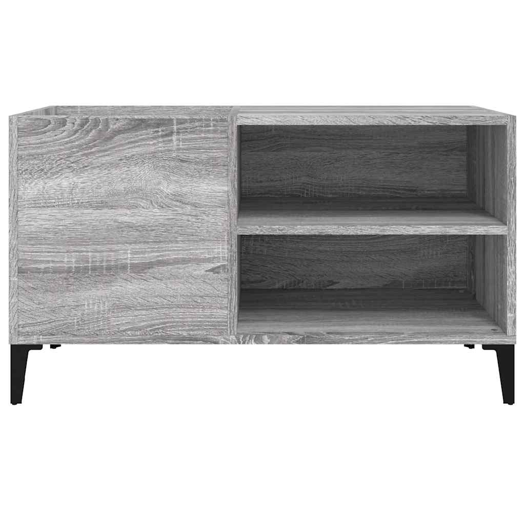 vinylskab 84,5x38x48 cm konstrueret træ grå sonoma-eg