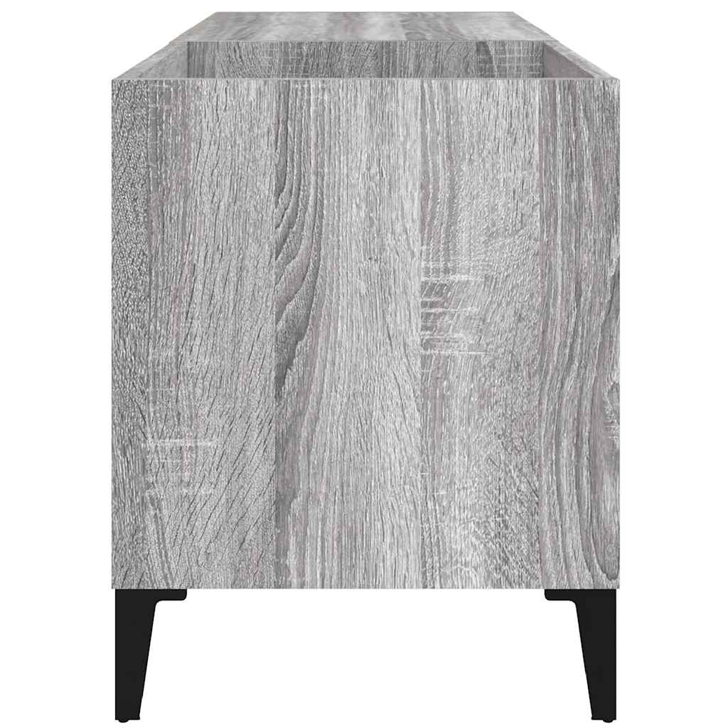 vinylskab 84,5x38x48 cm konstrueret træ grå sonoma-eg