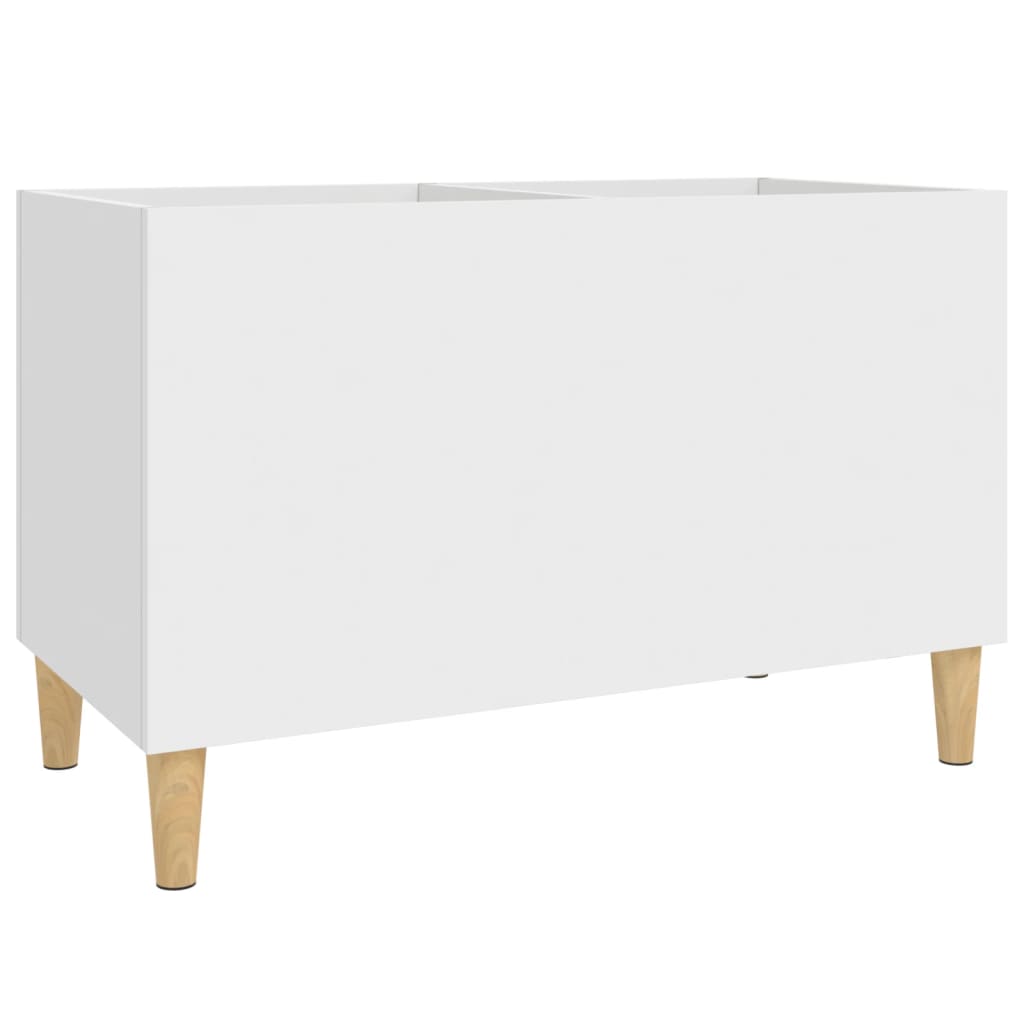 vinylskab 74,5x38x48 cm konstrueret træ hvid