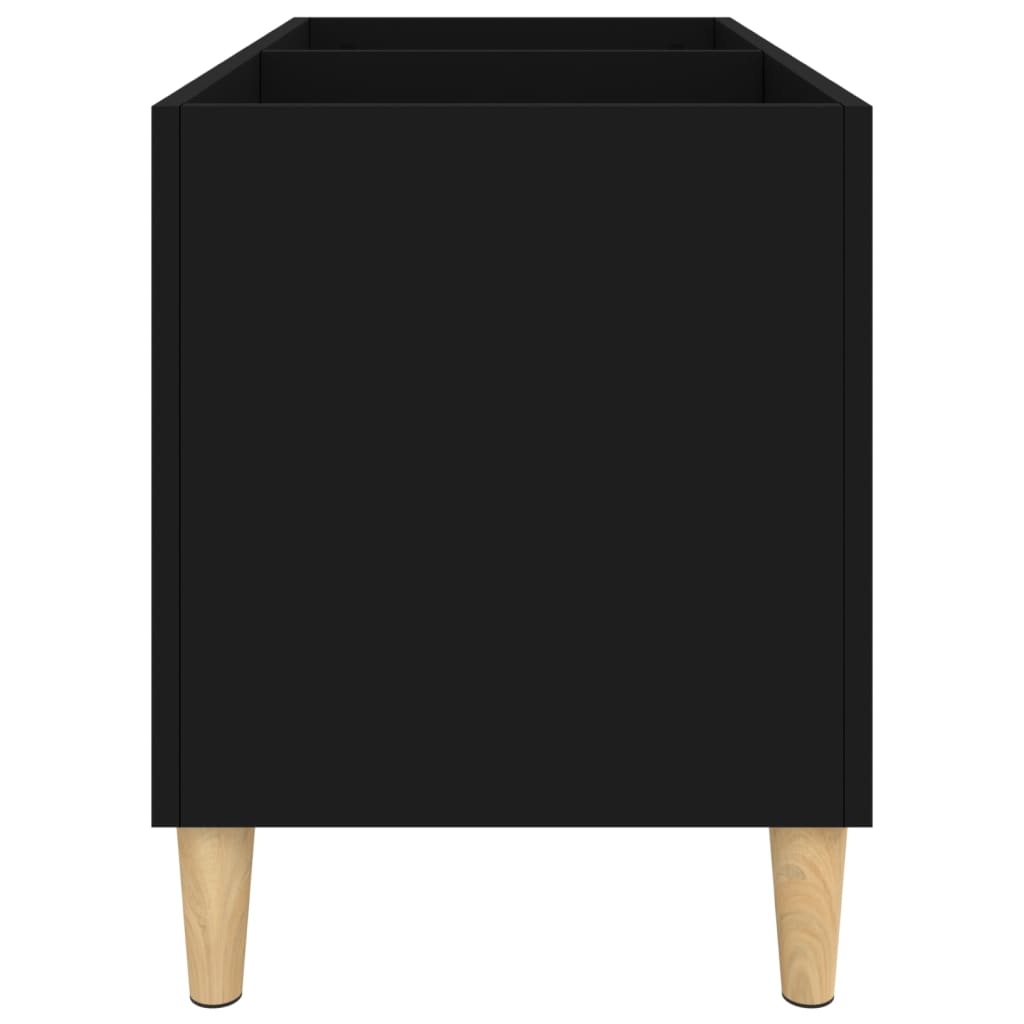 vinylskab 74,5x38x48 cm konstrueret træ sort