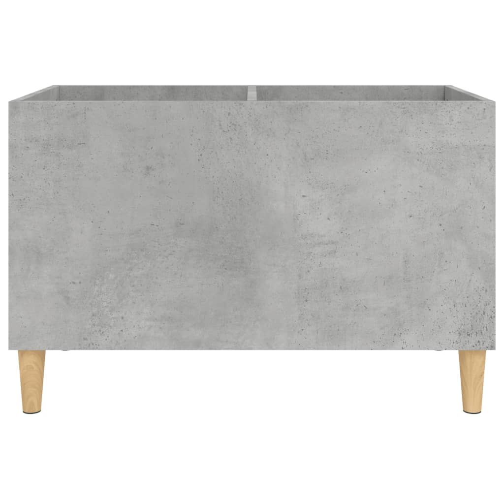 vinylskab 74,5x38x48 cm konstrueret træ betongrå