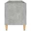vinylskab 74,5x38x48 cm konstrueret træ betongrå