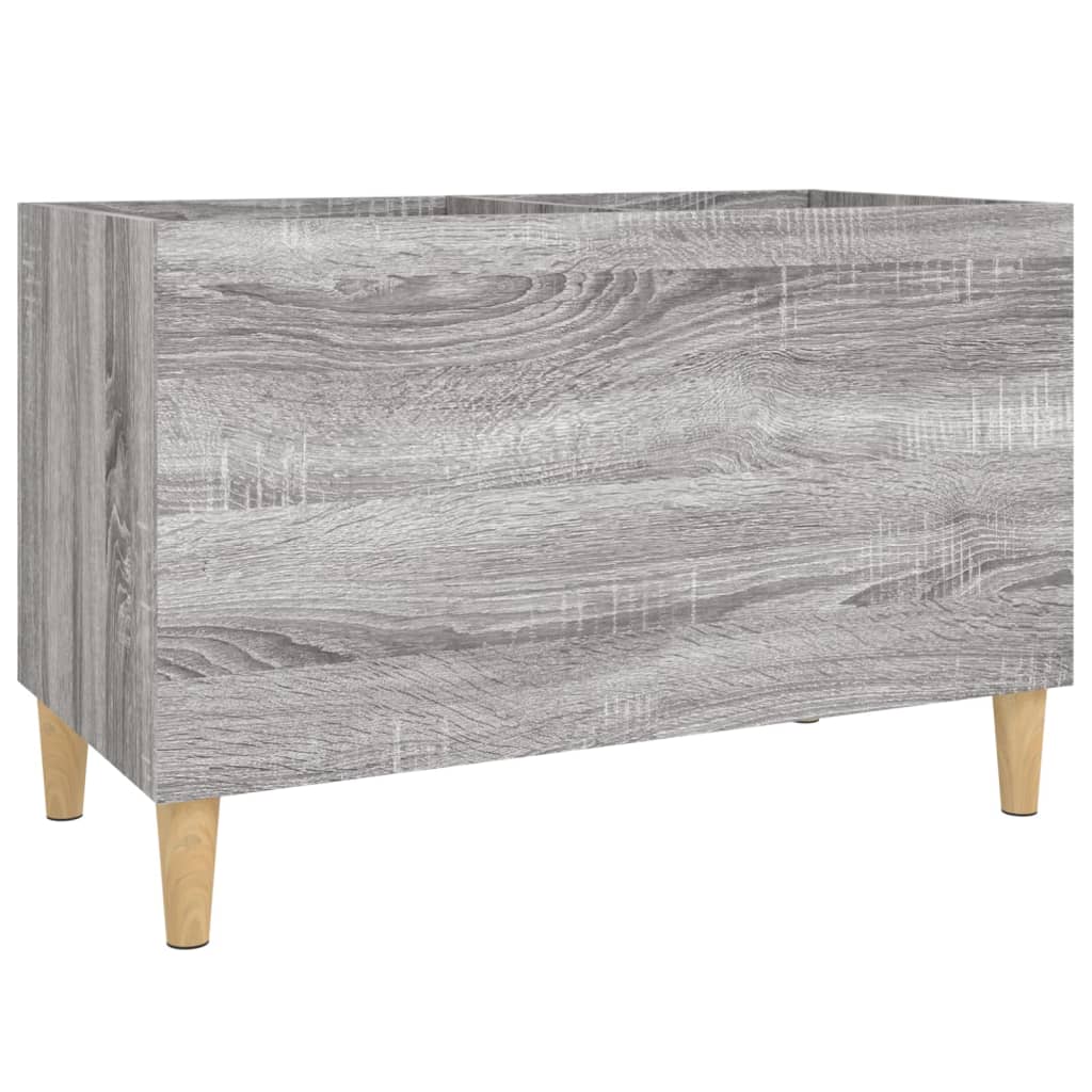 vinylskab 74,5x38x48 cm konstrueret træ grå sonoma-eg