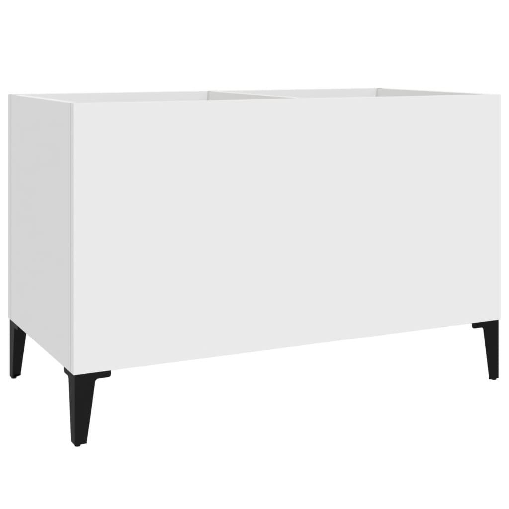 vinylskab 74,5x38x48 cm konstrueret træ hvid