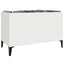 vinylskab 74,5x38x48 cm konstrueret træ hvid