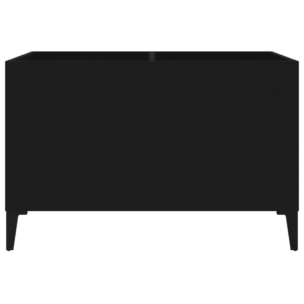 vinylskab 74,5x38x48 cm konstrueret træ sort