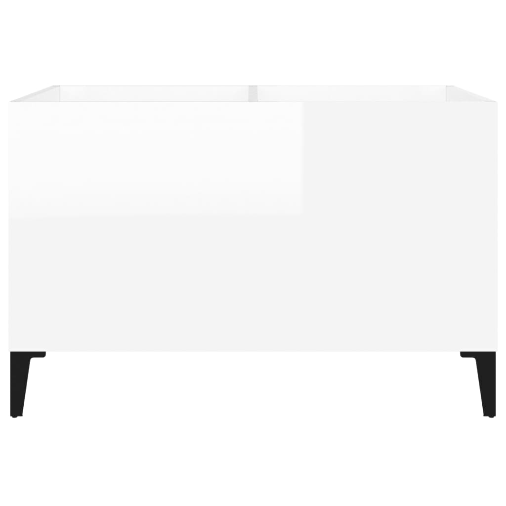 vinylskab 74,5x38x48 cm konstrueret træ hvid højglans