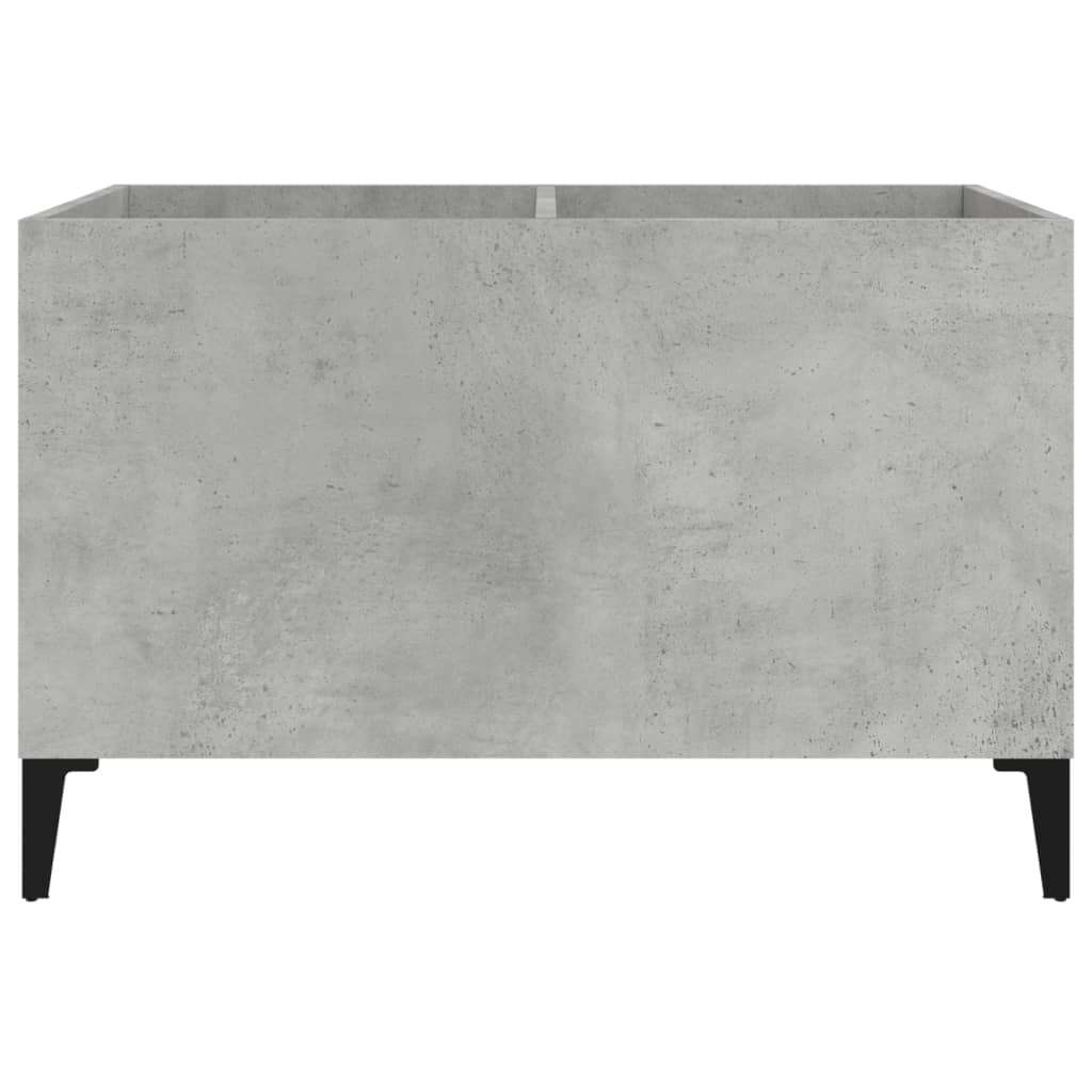 vinylskab 74,5x38x48 cm konstrueret træ betongrå