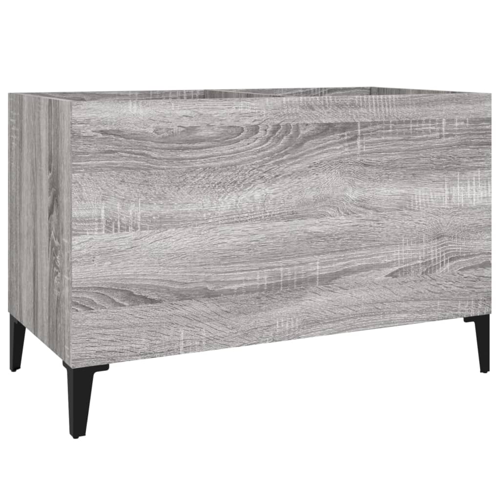 vinylskab 74,5x38x48 cm konstrueret træ grå sonoma-eg