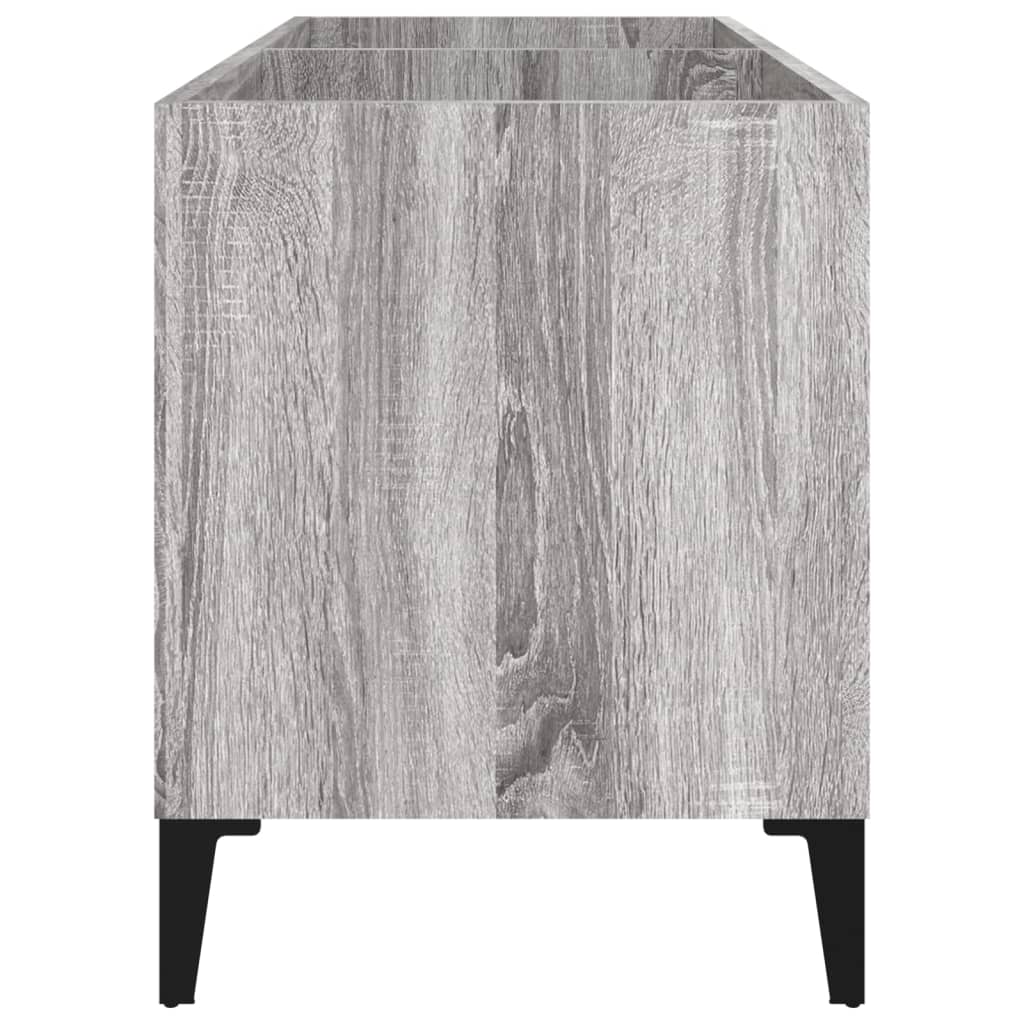 vinylskab 74,5x38x48 cm konstrueret træ grå sonoma-eg