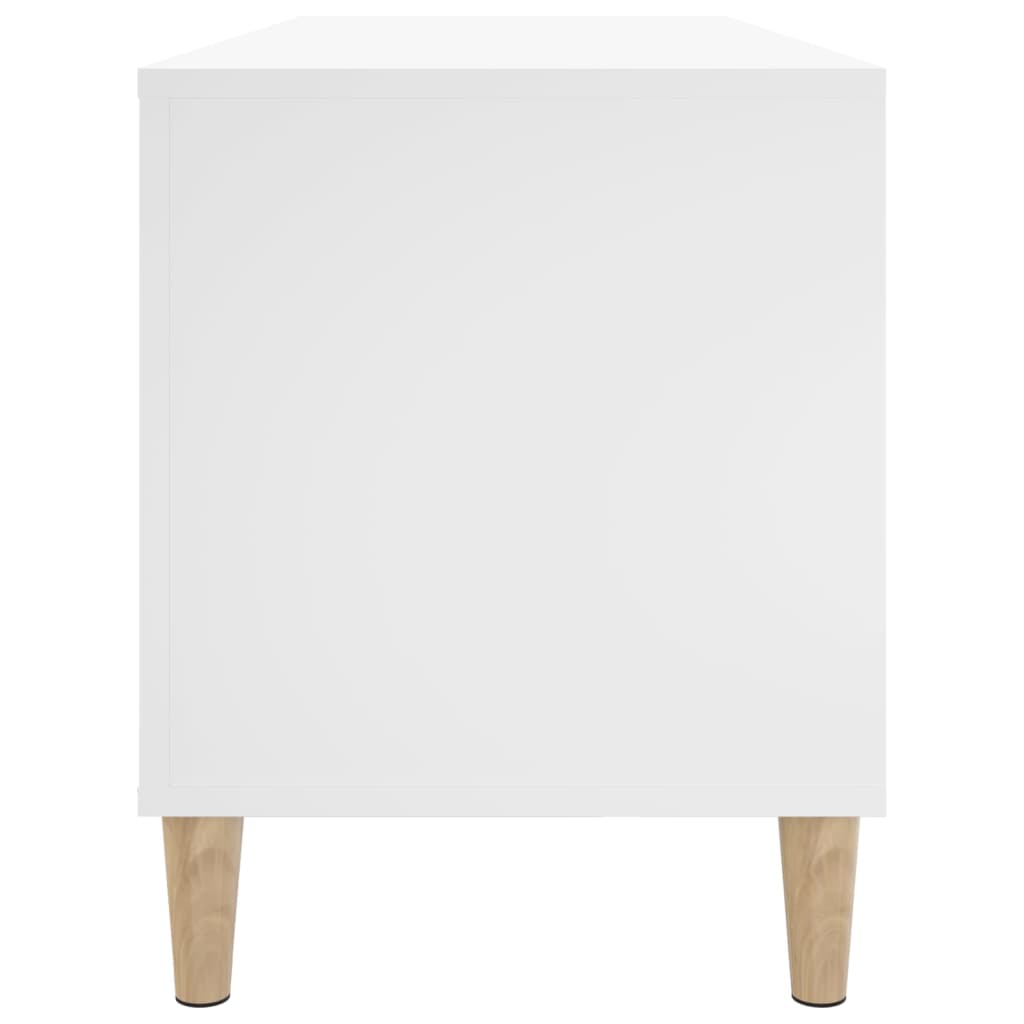 vinylskab 100x38x48 cm konstrueret træ hvid