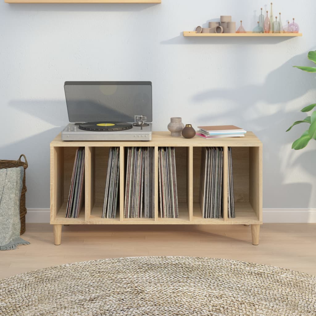 vinylskab 100x38x48 cm konstrueret træ sonoma-eg