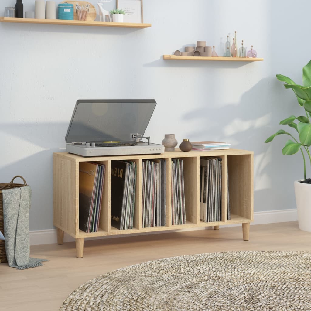 vinylskab 100x38x48 cm konstrueret træ sonoma-eg